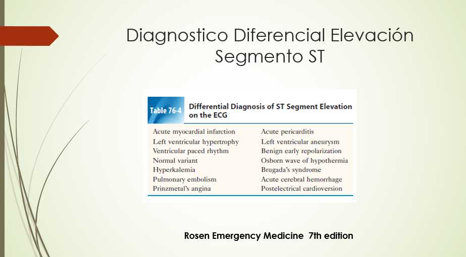 Diagnóstico Diferencial ST(9)