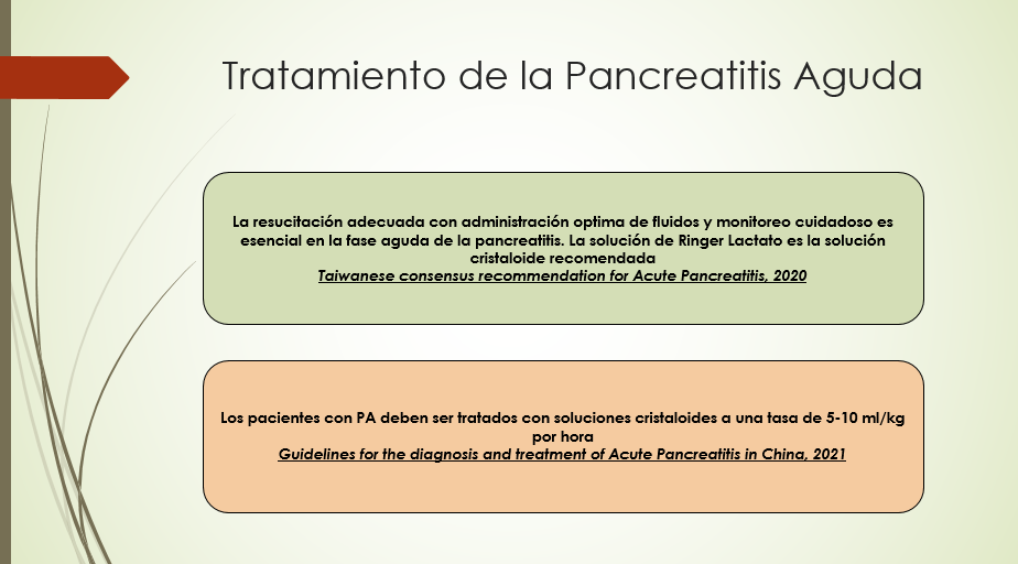 Tratamiento de la Pancreatitis Aguda