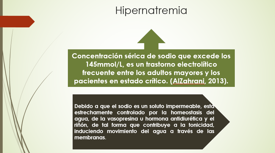 Concepto de Hipernatremia