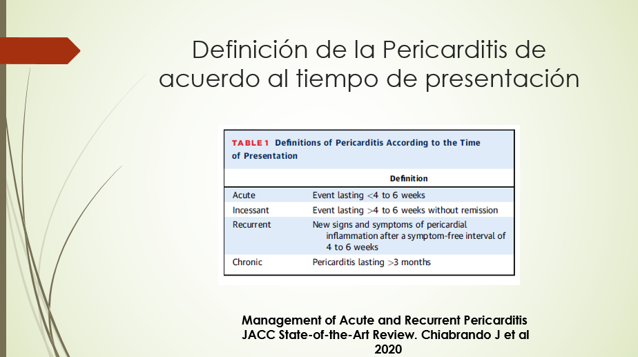 Definiciones de la Pericarditis (3)