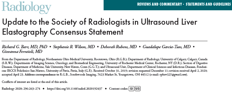 Update to the Society of Radiologists