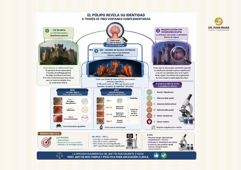 Diagnóstico óptico para predecir histología del pólipo