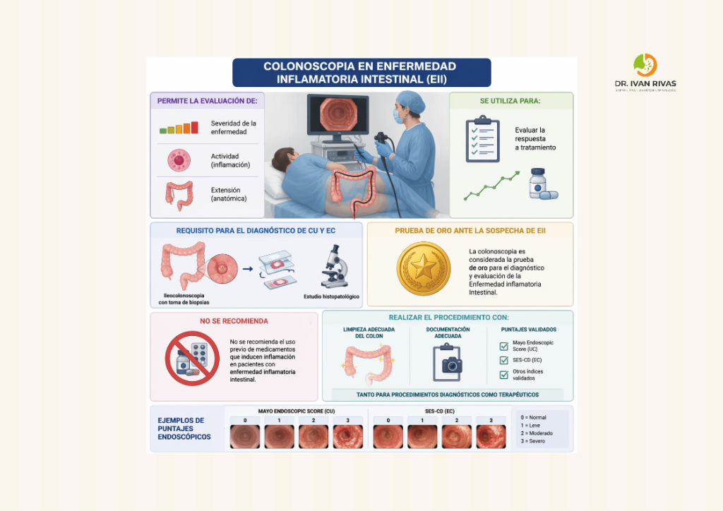 Colonoscopia en enfermedad inflamatoria intestinal