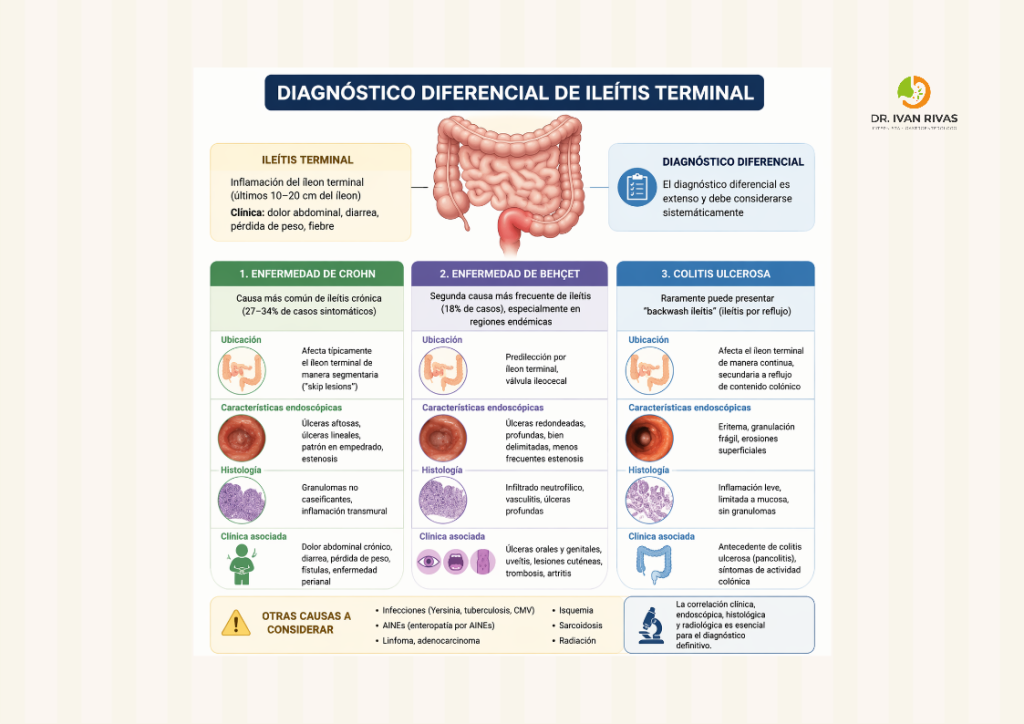 Diagnóstico diferencial de la ileítis terminal