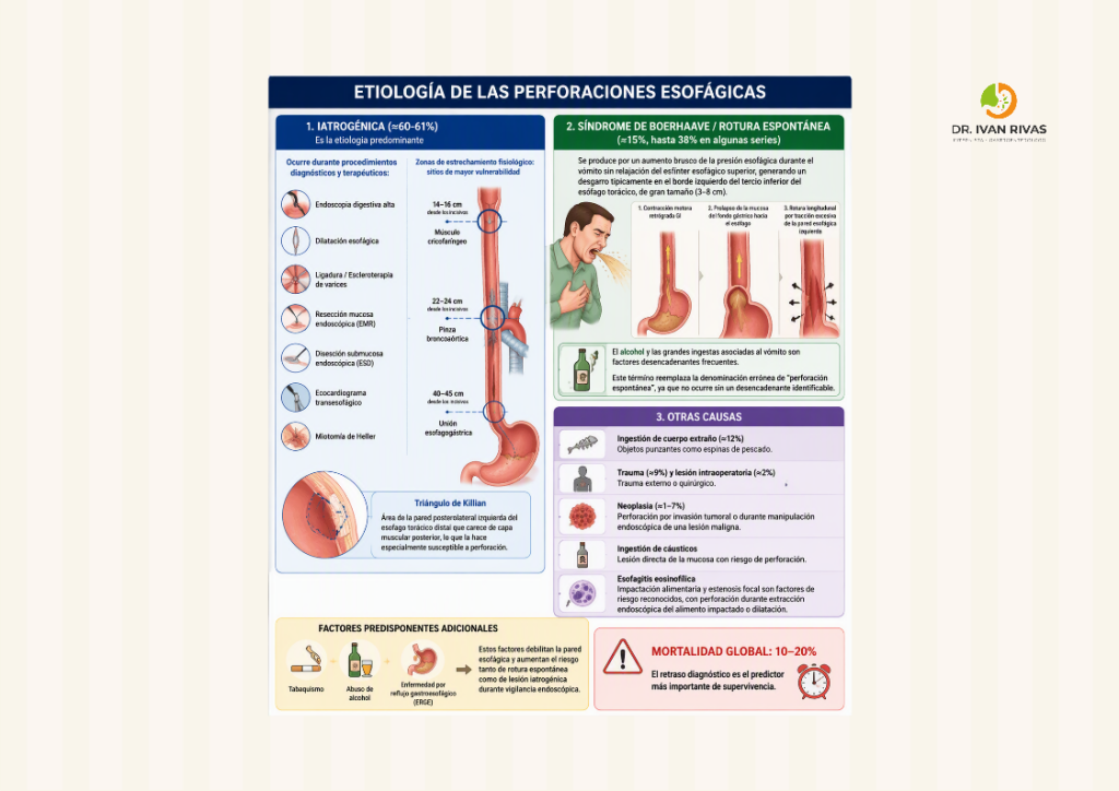 Etiología de las perforaciones esofágicas