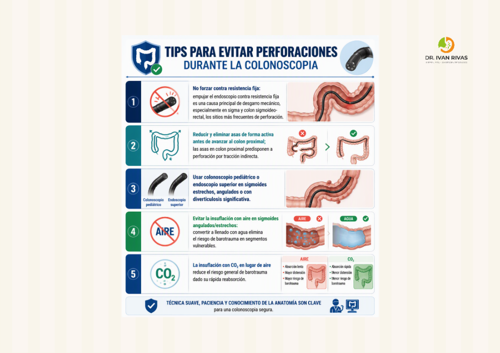 Tips para evitar perforaciones durante la colonoscopia