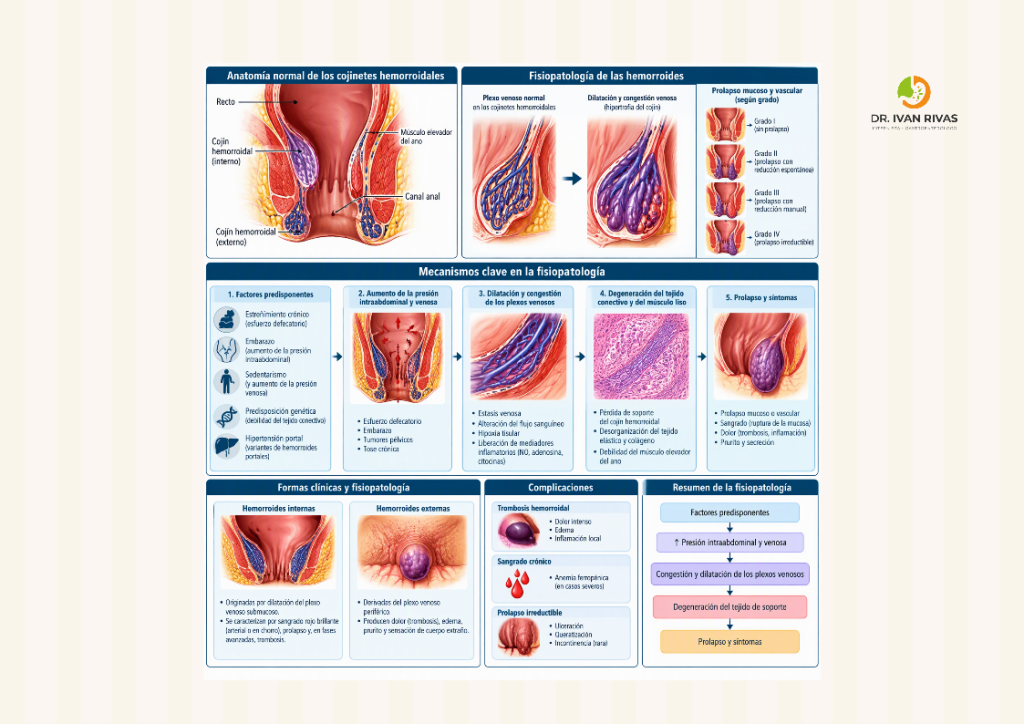 Fisiopatología de las hemorroides